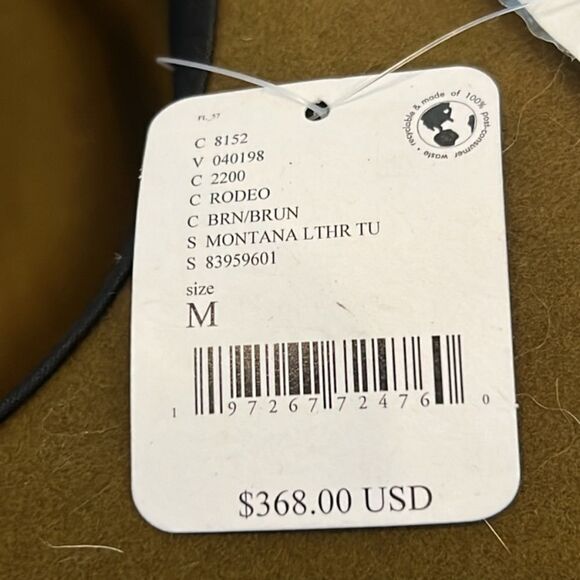 New Free People Montana Turquoise Wrap Felt Hat M - Picture 5 of 11